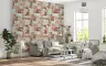 Heirloom Botanical Patchwork Print Wallpaper 8