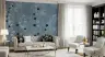 Serene Blue Floral Trail Wallpaper 6
