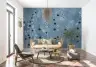 Serene Blue Floral Trail Wallpaper 8