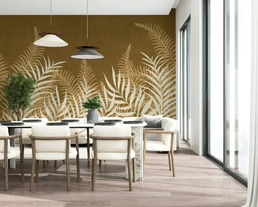 Into the Jungle Golden Wall Mural