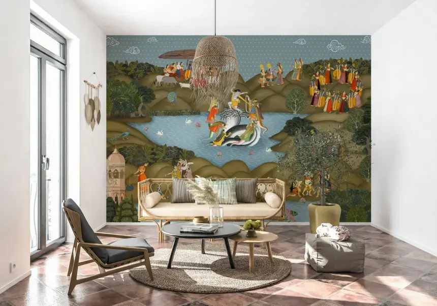 Kaliya Mardan Saga Wall Mural