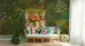 Radha Krishna Swing in Lush Forest Wall Mural 8