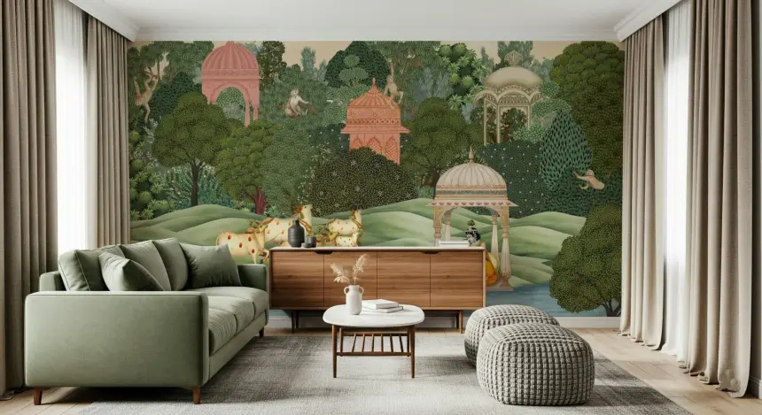 Krishna’S Sanctuary Wall Mural