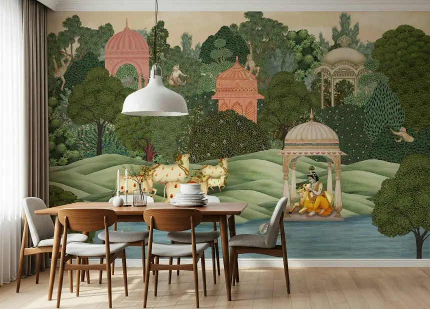 Krishna’S Sanctuary Wall Mural