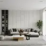 Subtle Floral Stripe Pattern Wallpaper 7