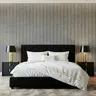 Modern Grey Fluted Concrete Effect Wallpaper 5