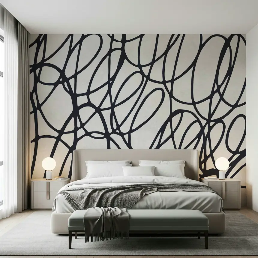Loop Lines Wall Mural