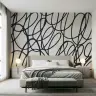 Contemporary Abstract Loop Line Wall Mural 6