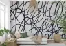 Contemporary Abstract Loop Line Wall Mural 8
