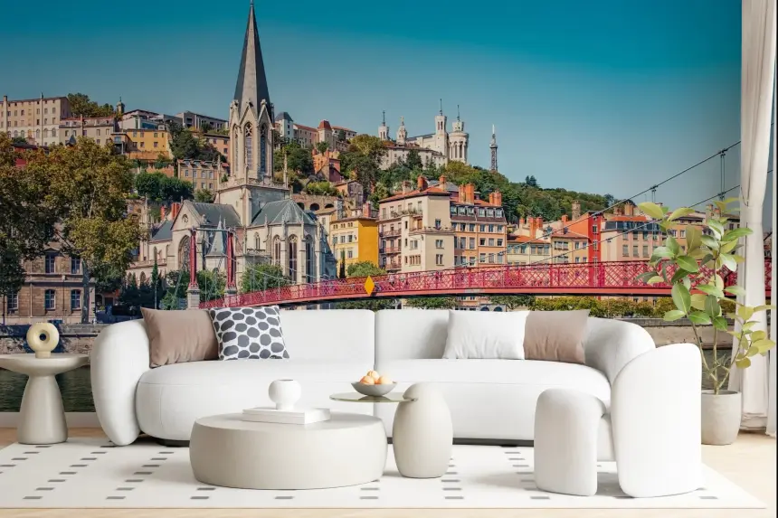 Lyon Landmarks Wall Mural