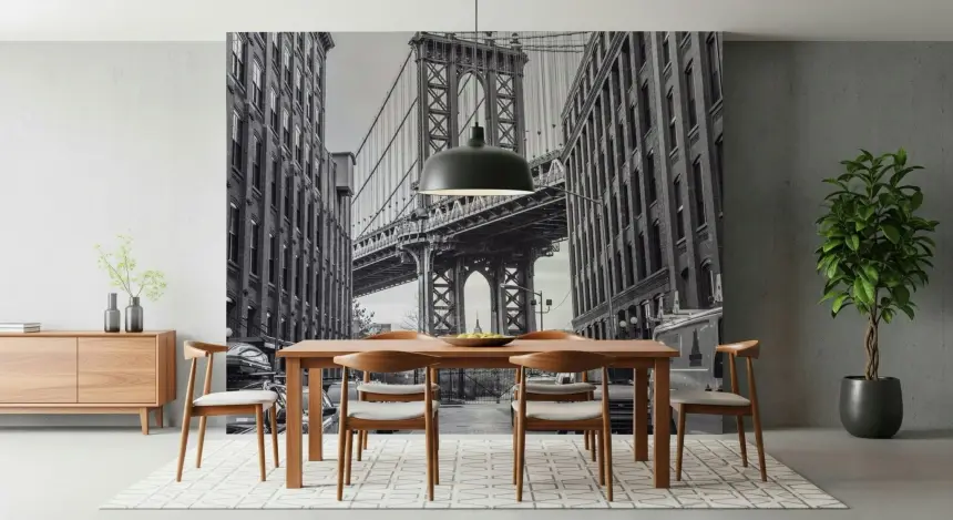 Manhattan Bridge from the Dumbo Wall Mural