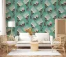 Mid-Century Floral Comb Pattern Wallpaper 6