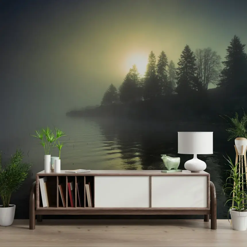 Misty Dawn Wall Mural