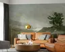 Misty Green Mountain Landscape Wall Mural 7