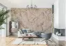 Playful Monkeys Tropical Jungle Blush Wall Mural 6