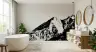 Abstract Monochrome Mountain Peak Wall Mural 7