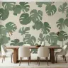 Tropical Monstera Leaf Wall Mural 6
