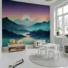 Twilight Mountain Lake Wall Mural 6