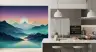 Twilight Mountain Lake Wall Mural 7