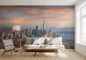Iconic New York City Skyline Sunset Wall Mural 6