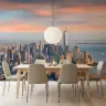 Iconic New York City Skyline Sunset Wall Mural 7