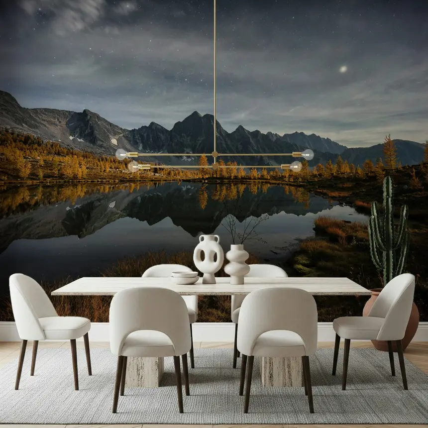 Nightfall's Calm Reflection Wall Mural - 2363922
