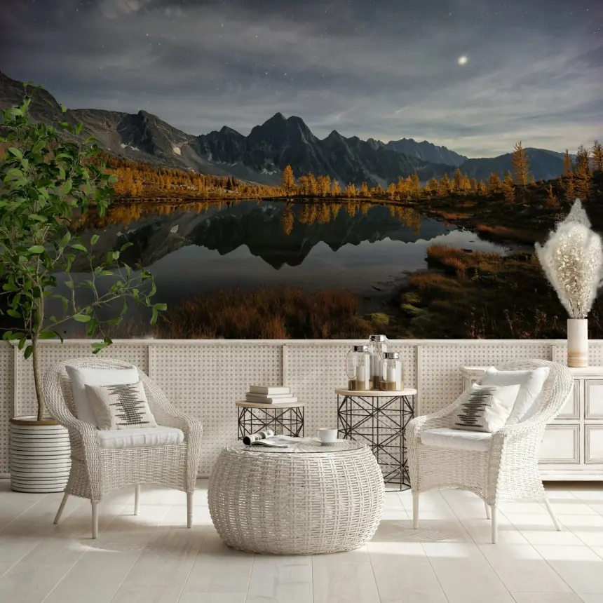 Nightfall's Calm Reflection Wall Mural - 2363922