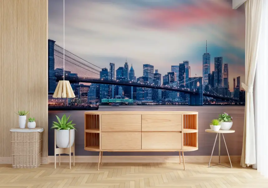 NYC Twilight Dreams Wall Mural
