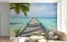 Serene Ocean Pier Landscape Wall Mural 7