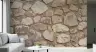 Hand-Stacked Natural Stone Wallpaper Mural 6