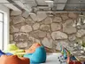 Hand-Stacked Natural Stone Wallpaper Mural 8