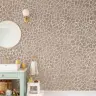 Earthy Brown Abstract Geometric Textured Wallpaper 7