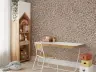 Earthy Brown Abstract Geometric Textured Wallpaper 6