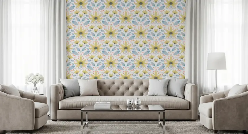 Pale Bloom Symphony Wallpaper