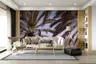 Tropical Palm Fronds Sunset Wall Mural 6