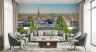 Eiffel Tower Panorama Parisian Boulevard Wallpaper 7