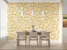 Mustard Yellow Organic Pebble Wallpaper 6