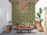 Playful Retro Eyes Geometric Pattern Wall Mural 7