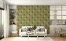 Playful Retro Eyes Geometric Pattern Wall Mural 6
