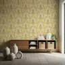 Retro Pink Palm Geometric Pattern Wallpaper 7