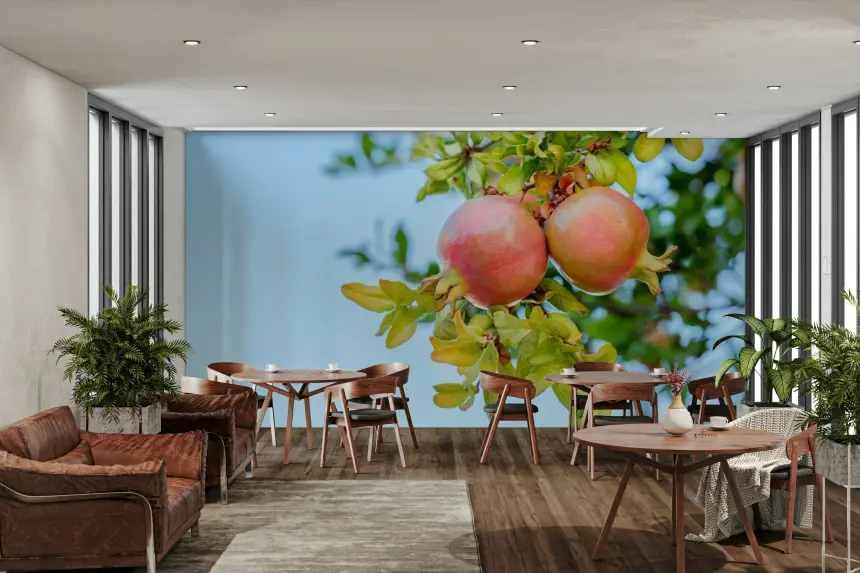 Pomegranate Grove Wall Mural