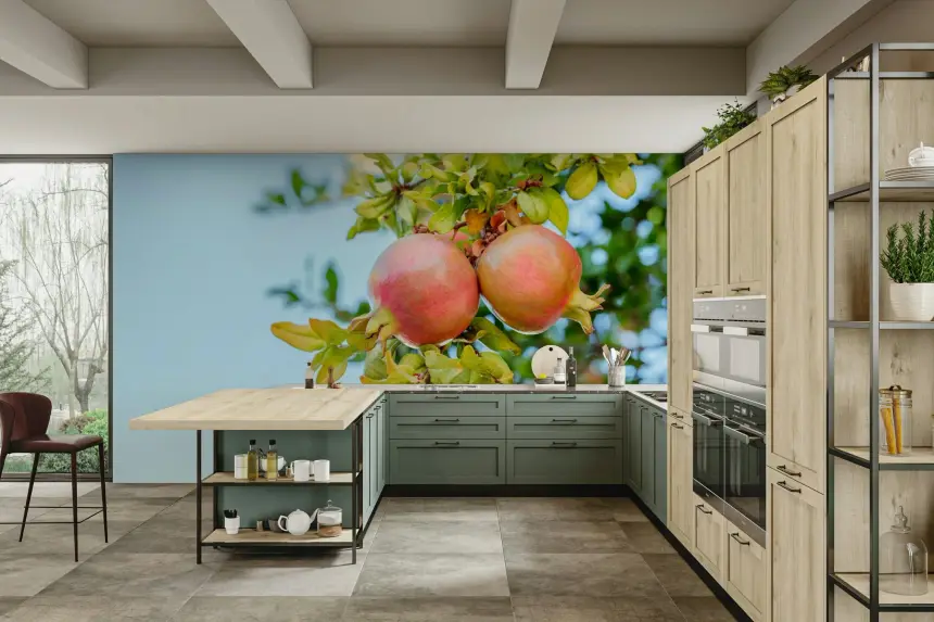 Pomegranate Grove Wall Mural