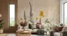 Botanical Meadow Poppies and Veronica Wall Mural 8
