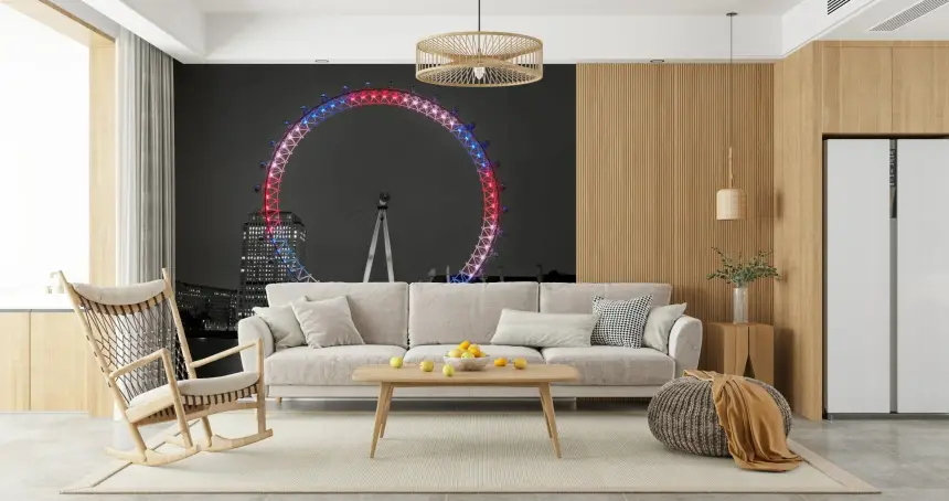 Reflecting Eye Wall Mural