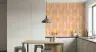 Peach and Orange Retro Geometric Maze Wallpaper 8