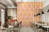 Peach and Orange Retro Geometric Maze Wallpaper 6