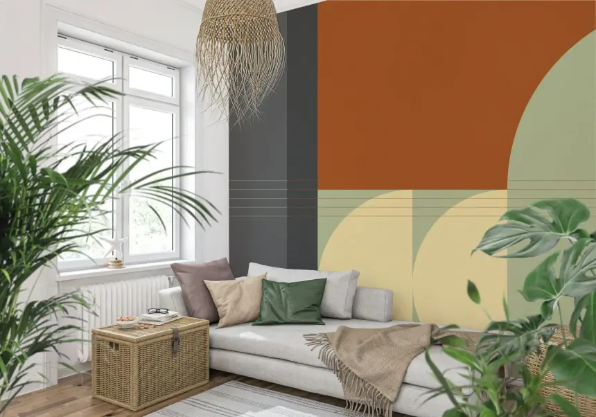 Retro Rhythm Wall Mural