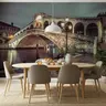 Historic Rialto Bridge Venice Night Wall Mural 7