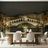 Venice Rialto Bridge Night Cityscape Wall Mural 8