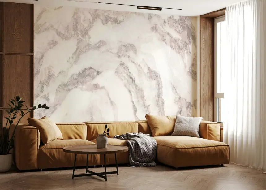Rose Quartz Marble Wall Mural -2579021